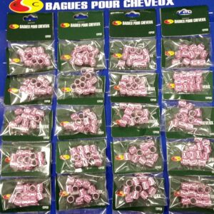 Bague plaquette rose